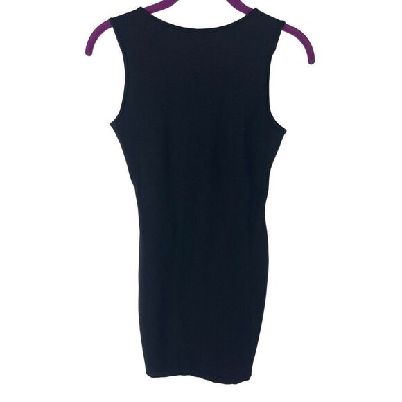 Monteau Women's Black and White Stripe Sheath Dress Small bodycon - Picture 4 of 9